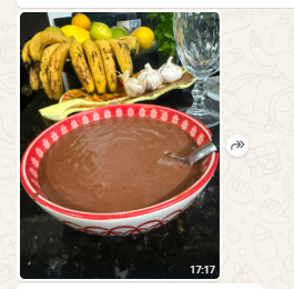 Ganache preparada pela adolescente